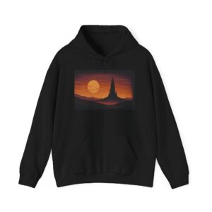 Hooded Sweatshirt - Dusk Spire - otherworldly design