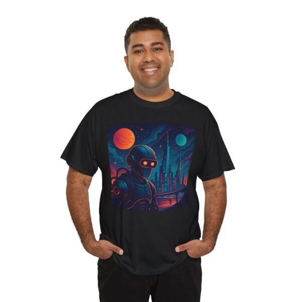 Lonely Robot Tee, Retro Sci-Fi Shirt - Image 4