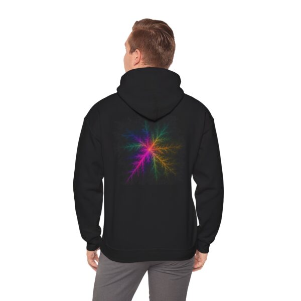 Fractal Field Abstract Hoodie Sweatshirt - Image 2