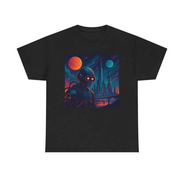 Lonely Robot Tee, Retro Sci-Fi Shirt - Image 2